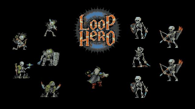 Хрустящая компания - 10 скелетов в одном бою Loop Hero